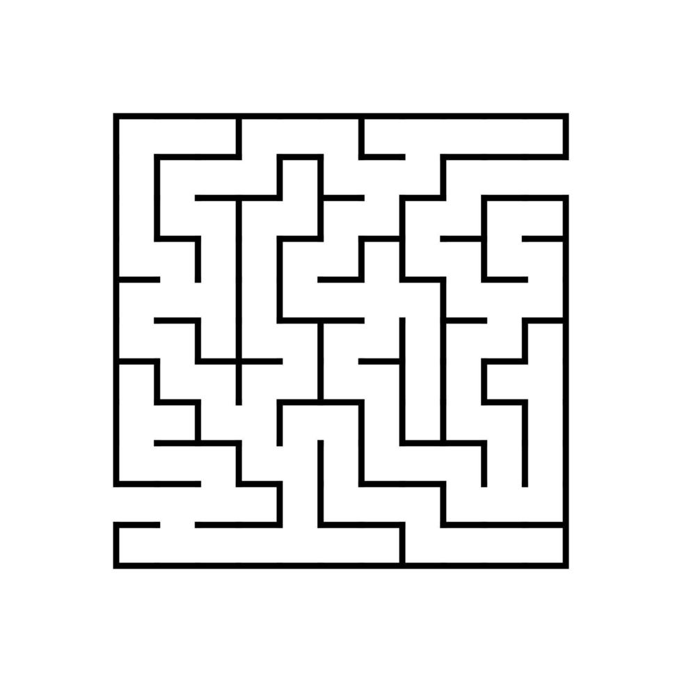 Abstact labyrinth. Educational game for kids. Puzzle for children. Maze conundrum. Find the right path. Vector illustration.