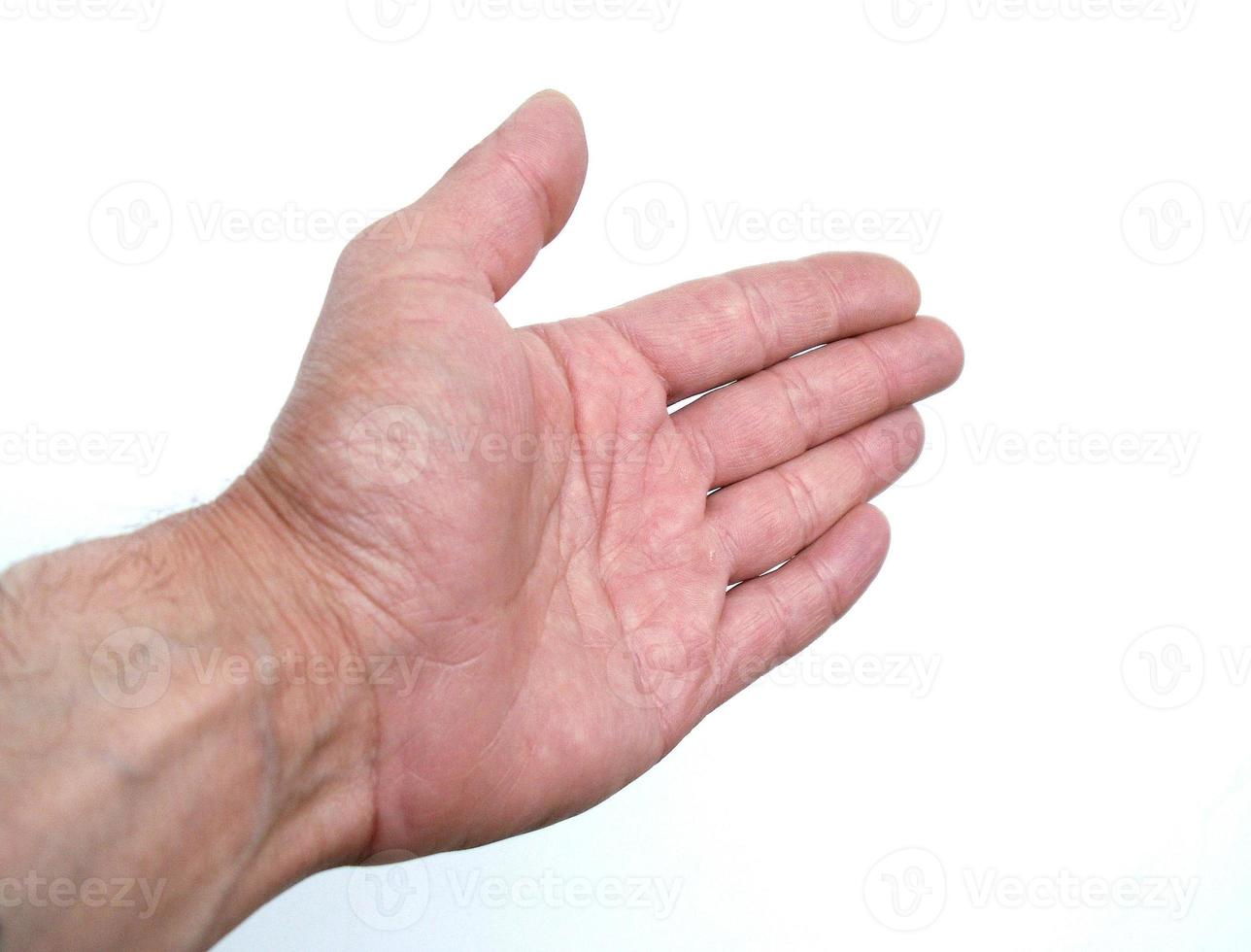 Hand gesture isolated photo