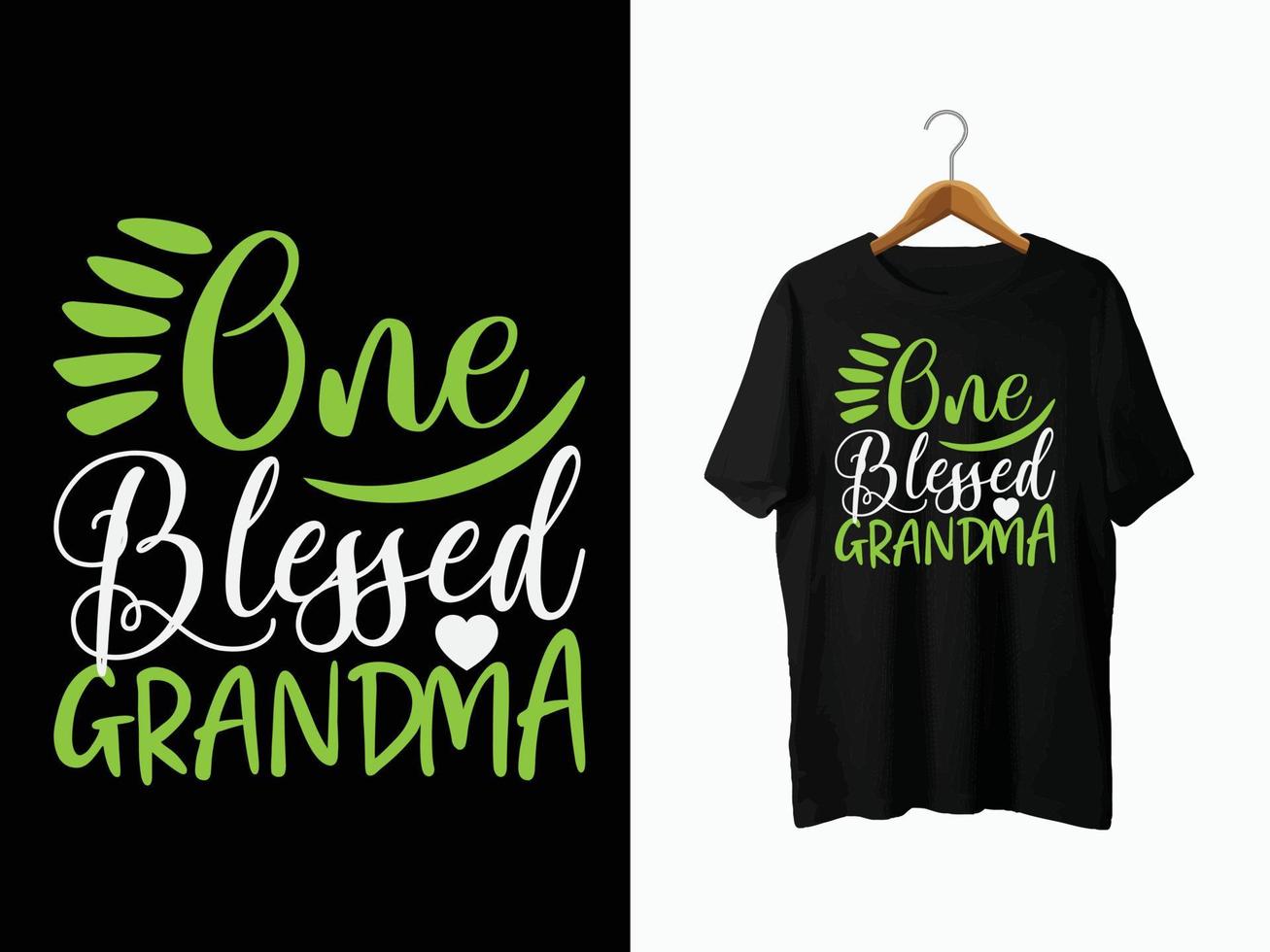 Grandma T-Shirt Design vector