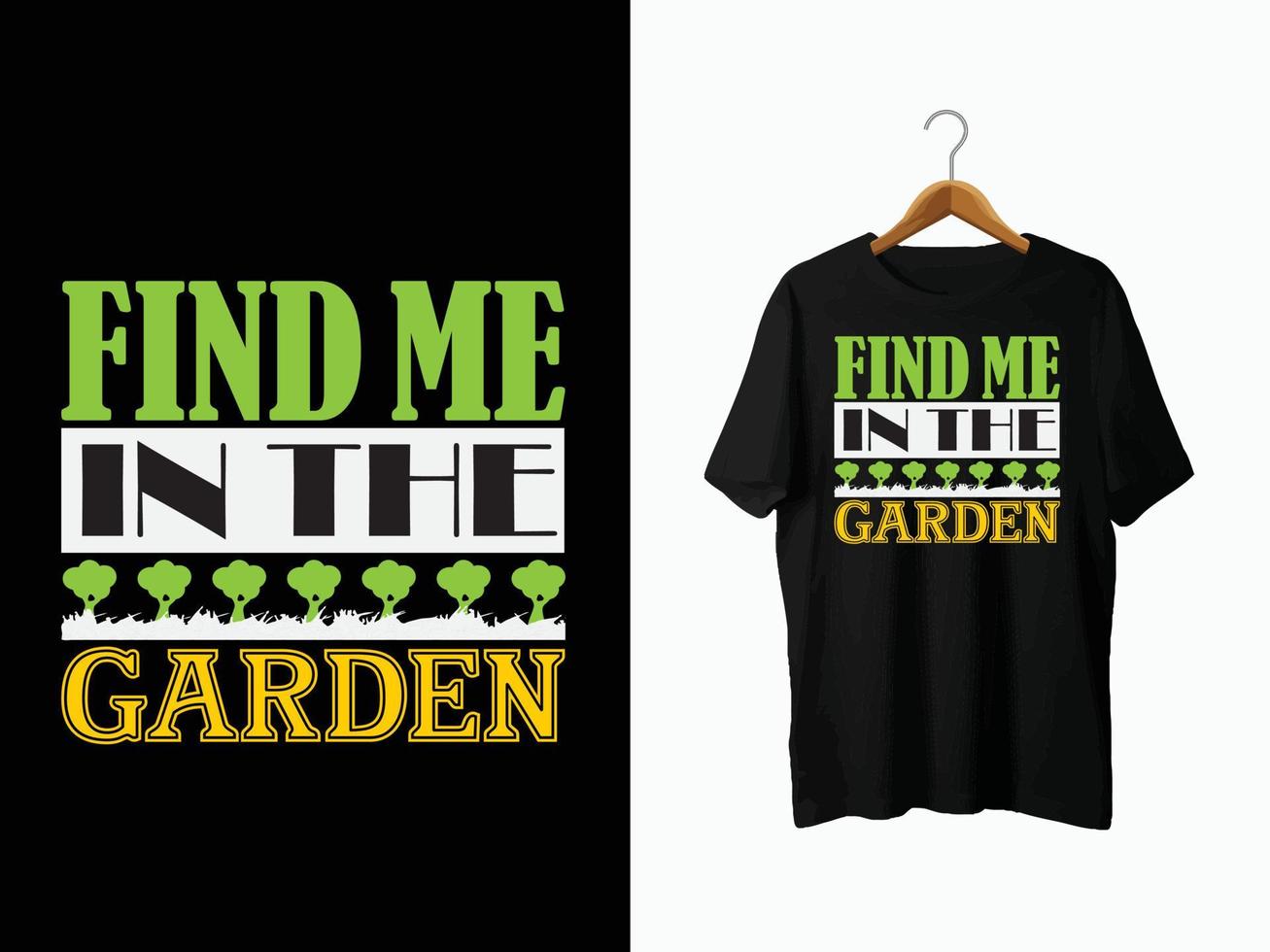 Garden T-Shirt Design vector