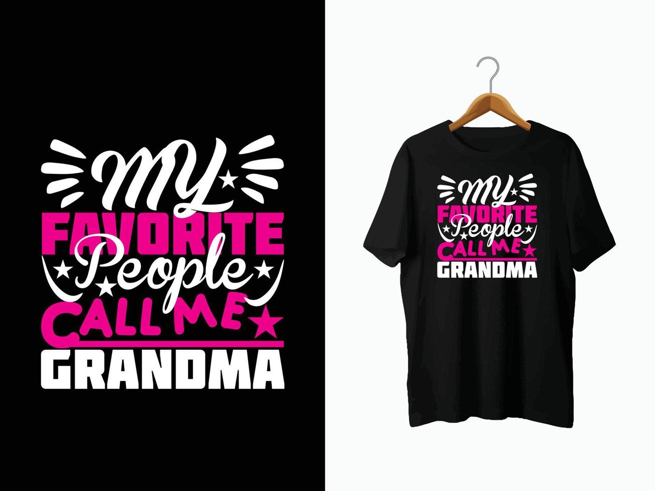 Grandma T-Shirt Design vector