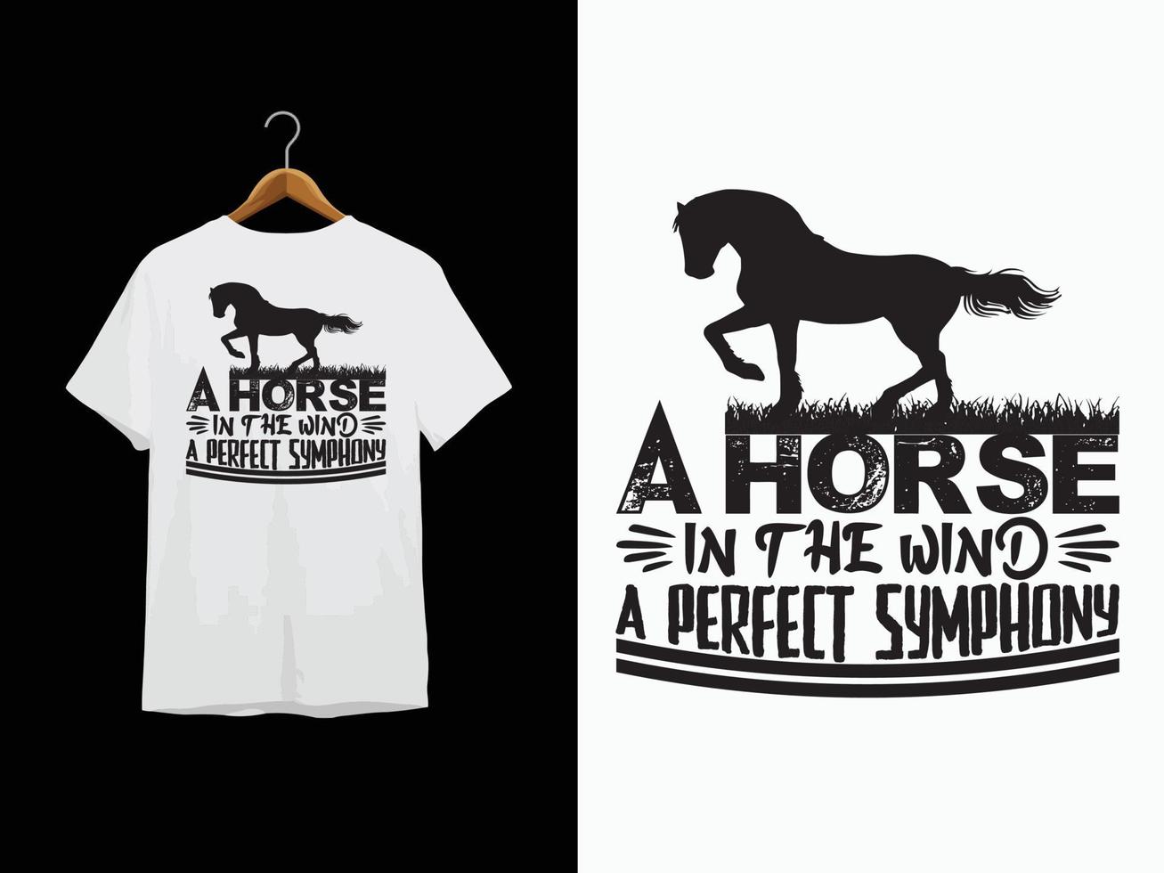 Horse T-Shirt Design vector