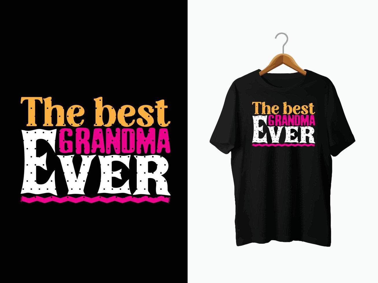 Grandma T-Shirt Design vector