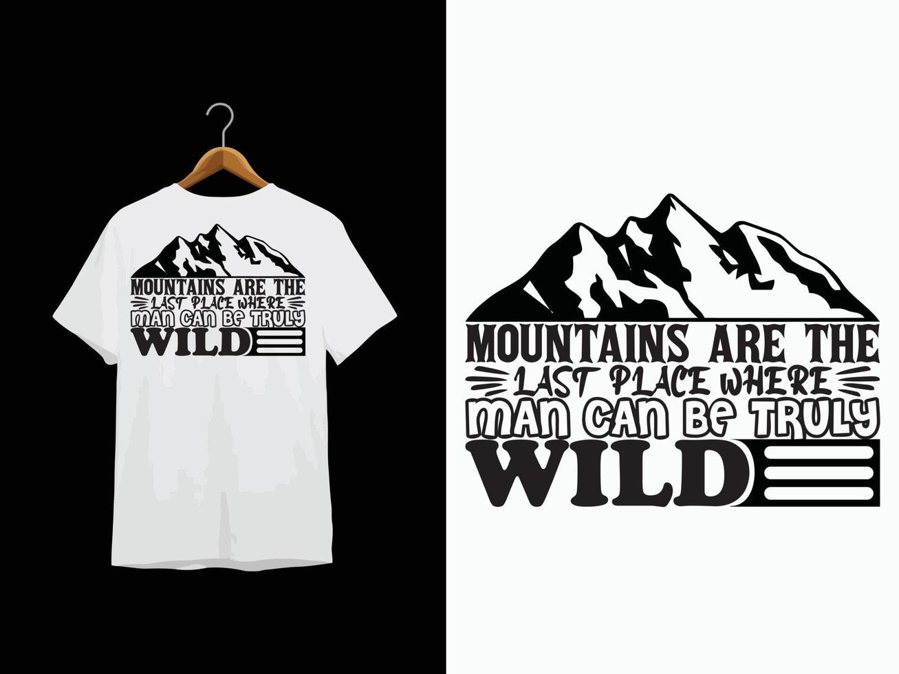 Mountain T-Shirt Design vector