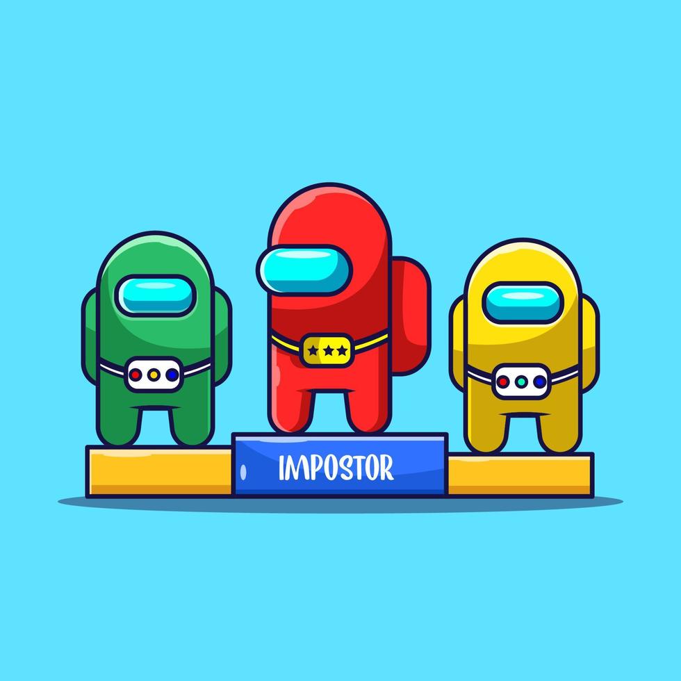 cute character cartoon game, cartoon illustration. vector