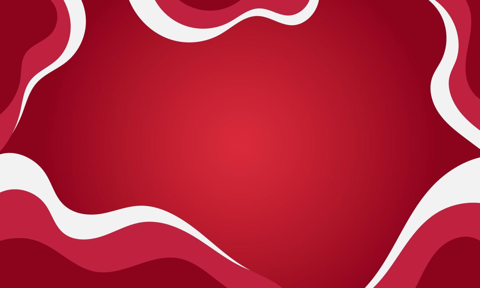 Red abstract wave background vector