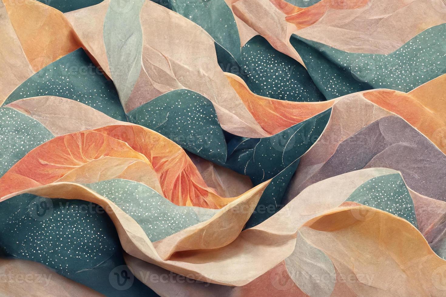 Abstract background from folded fabric with pastel tones photo