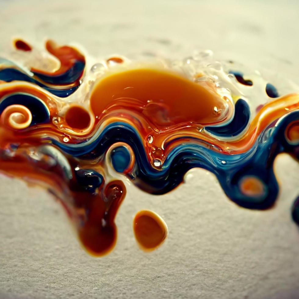 Abstract liquid painting background photo