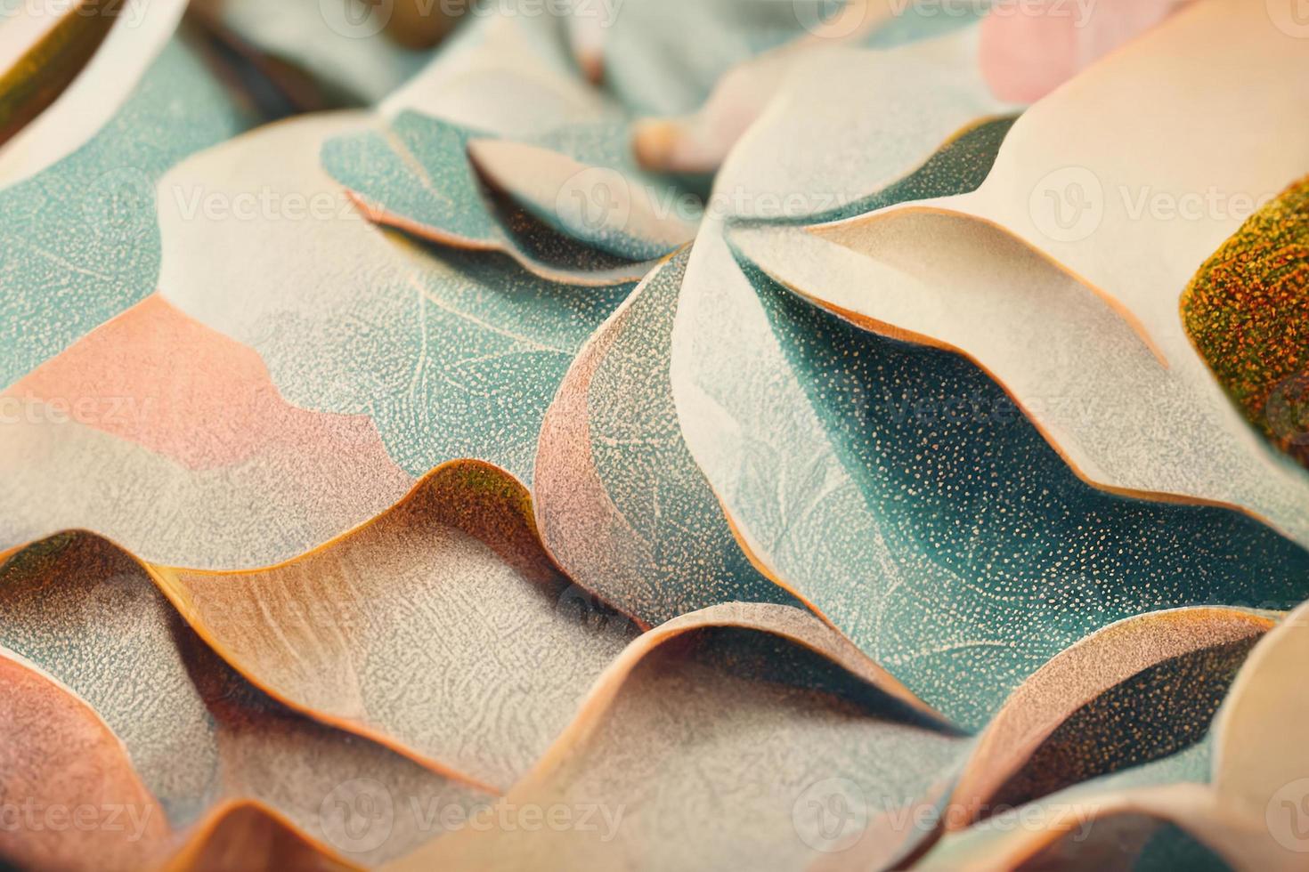 Abstract background from folded fabric with pastel tones photo