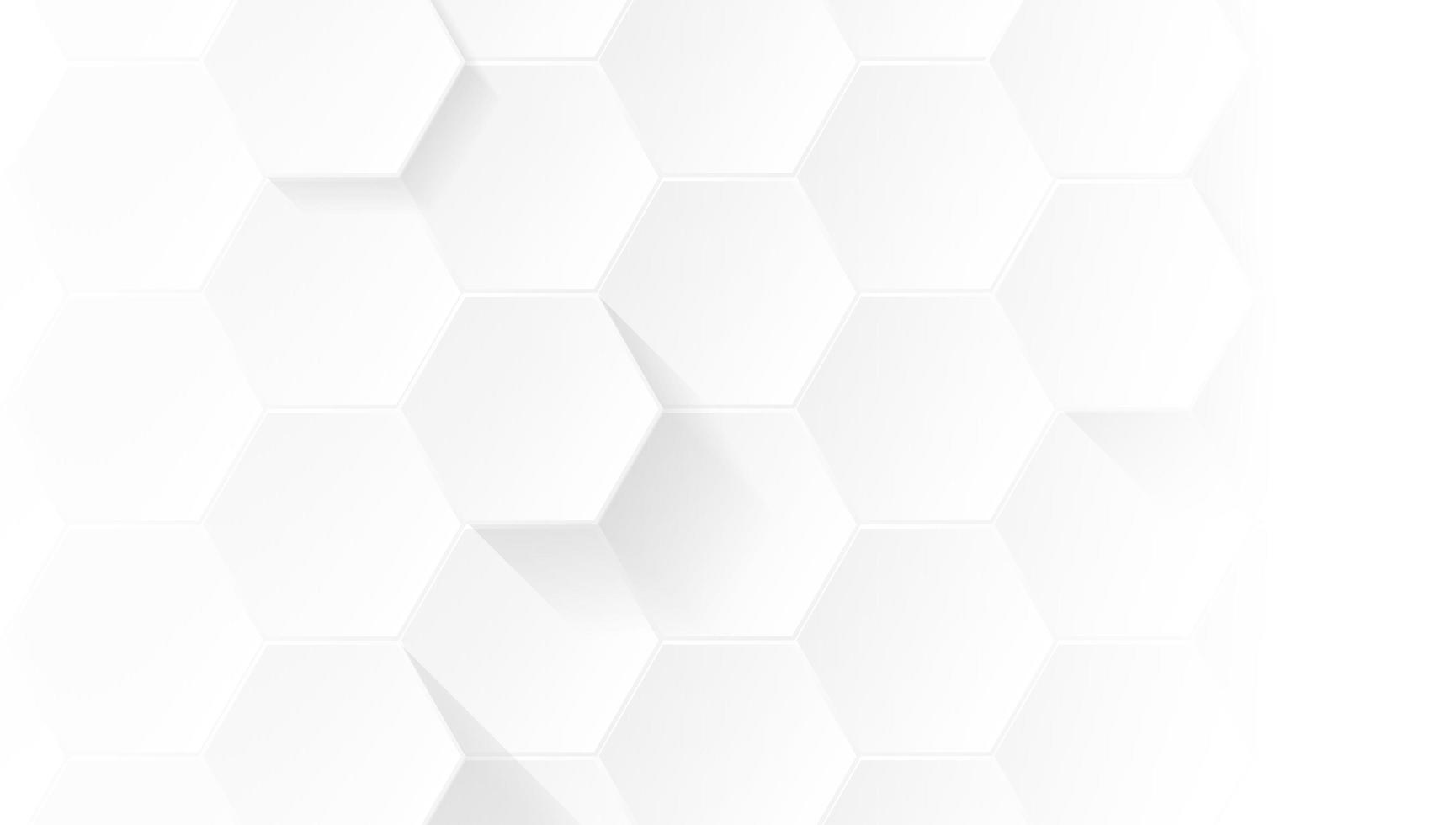 Minimalist and Modern Future Hexagon Abstract Geometric White and Gray Color Polygon Background Design Illustration photo