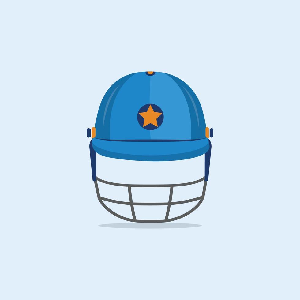 diseño de ilustraciones de casco de cricket del sitio de fuente, color azul con imágenes prediseñadas y descarga gratuita de vectores premium.