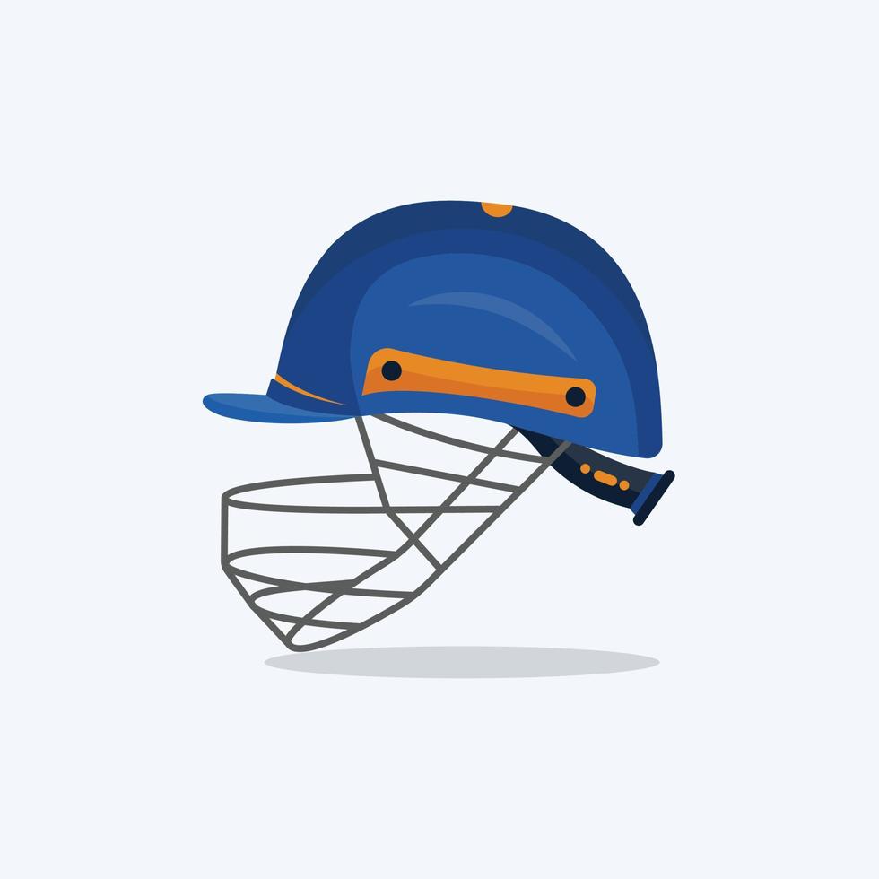 mejor diseño de ilustraciones de casco de cricket del sitio izquierdo, color azul oscuro con imágenes prediseñadas y vector premium descargable.