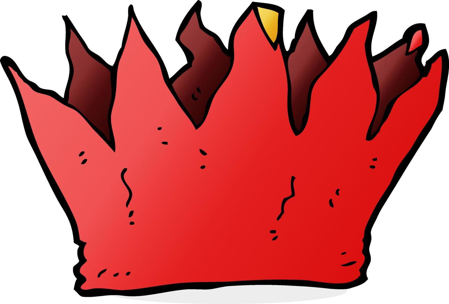 cartoon paper crown vector