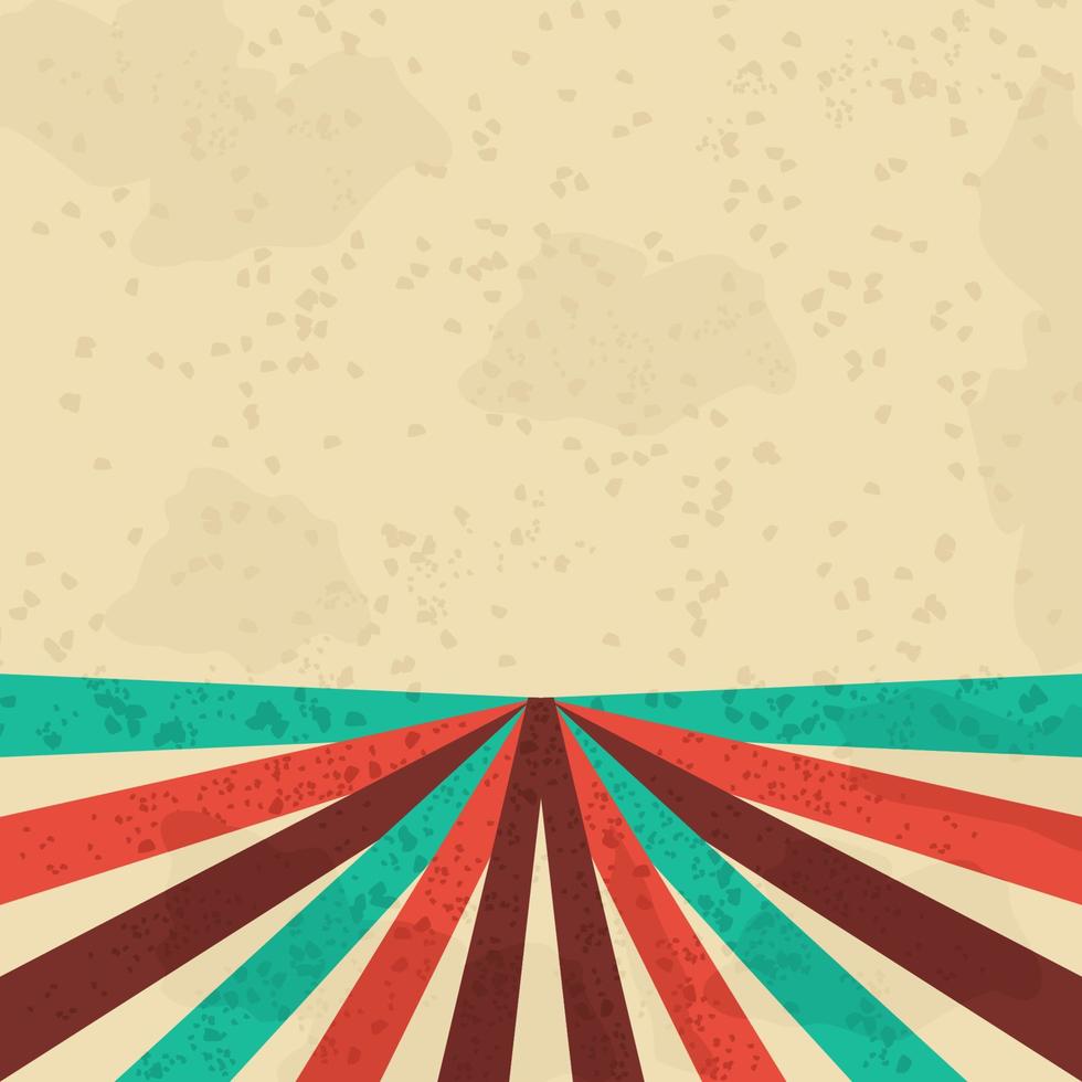 Editable Vector of Abstract Text Background with Retro Lines and Grunge