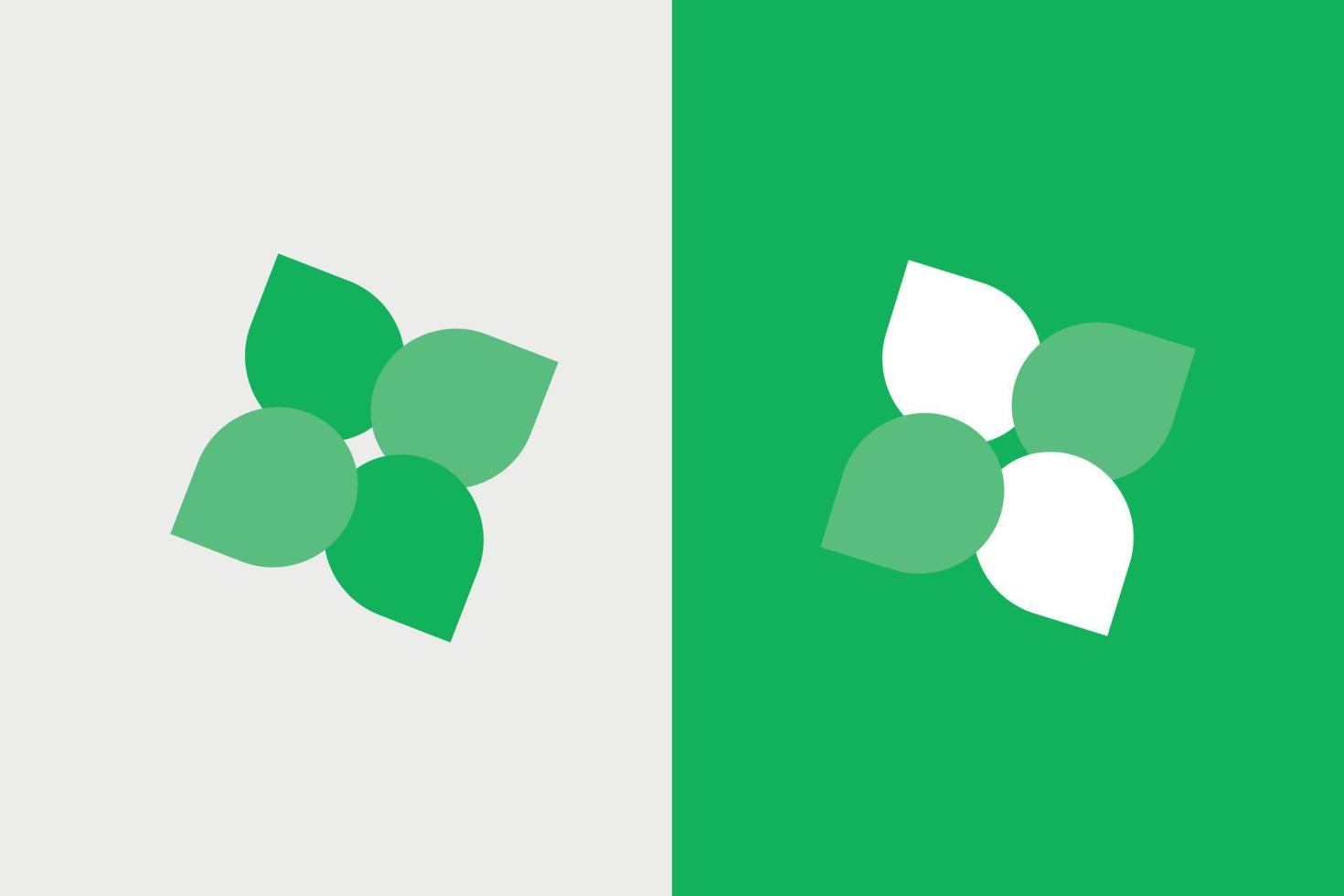 leaf logo design vector