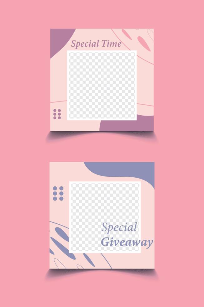 social media post design vector