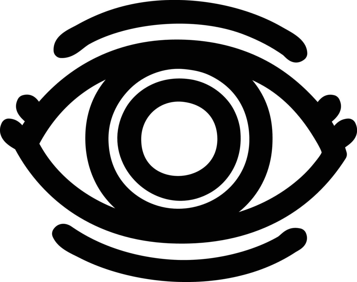 staring eye icon vector