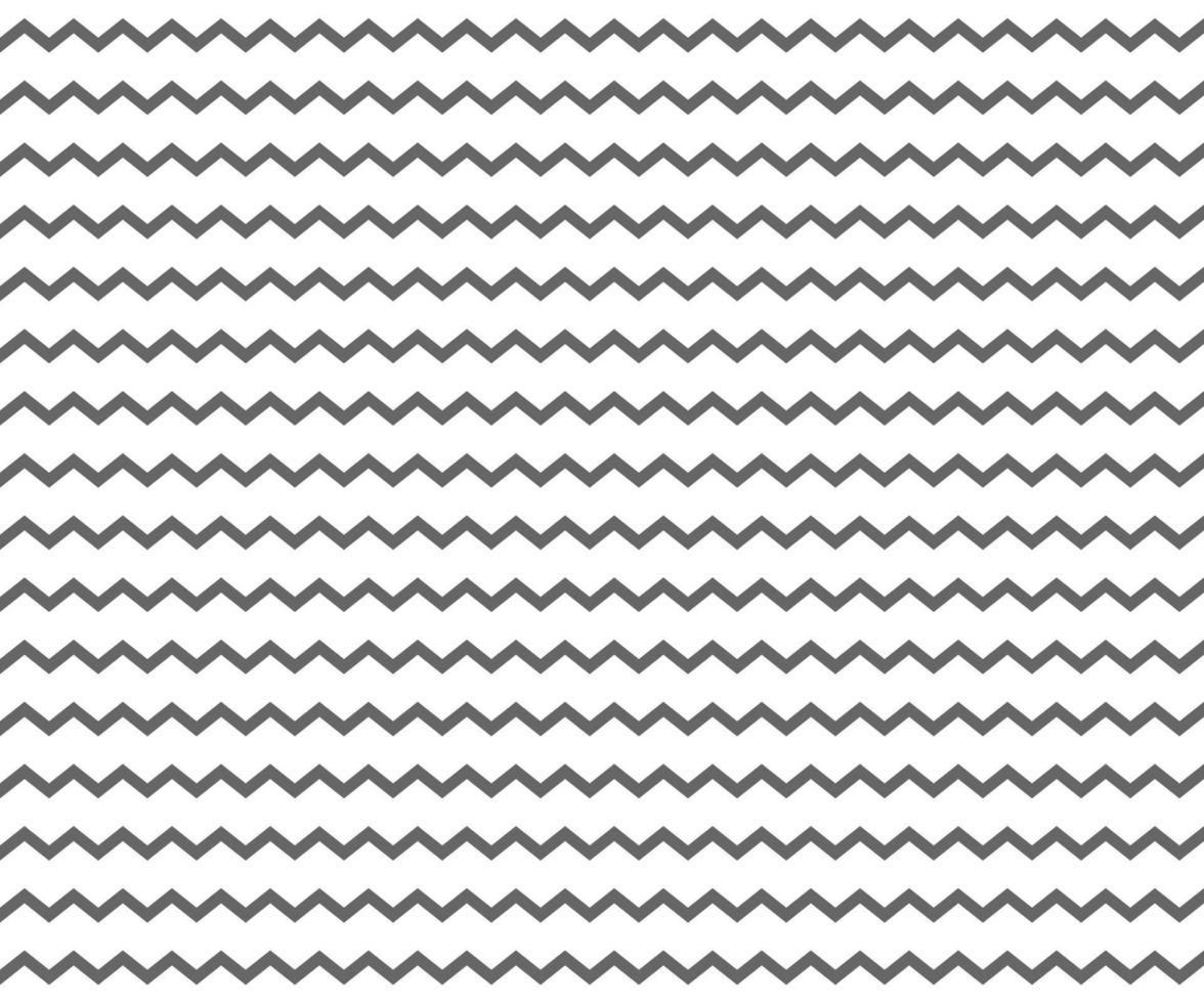 onda, patrón de líneas en zigzag. línea ondulada negra sobre fondo blanco. vector de textura - ilustración