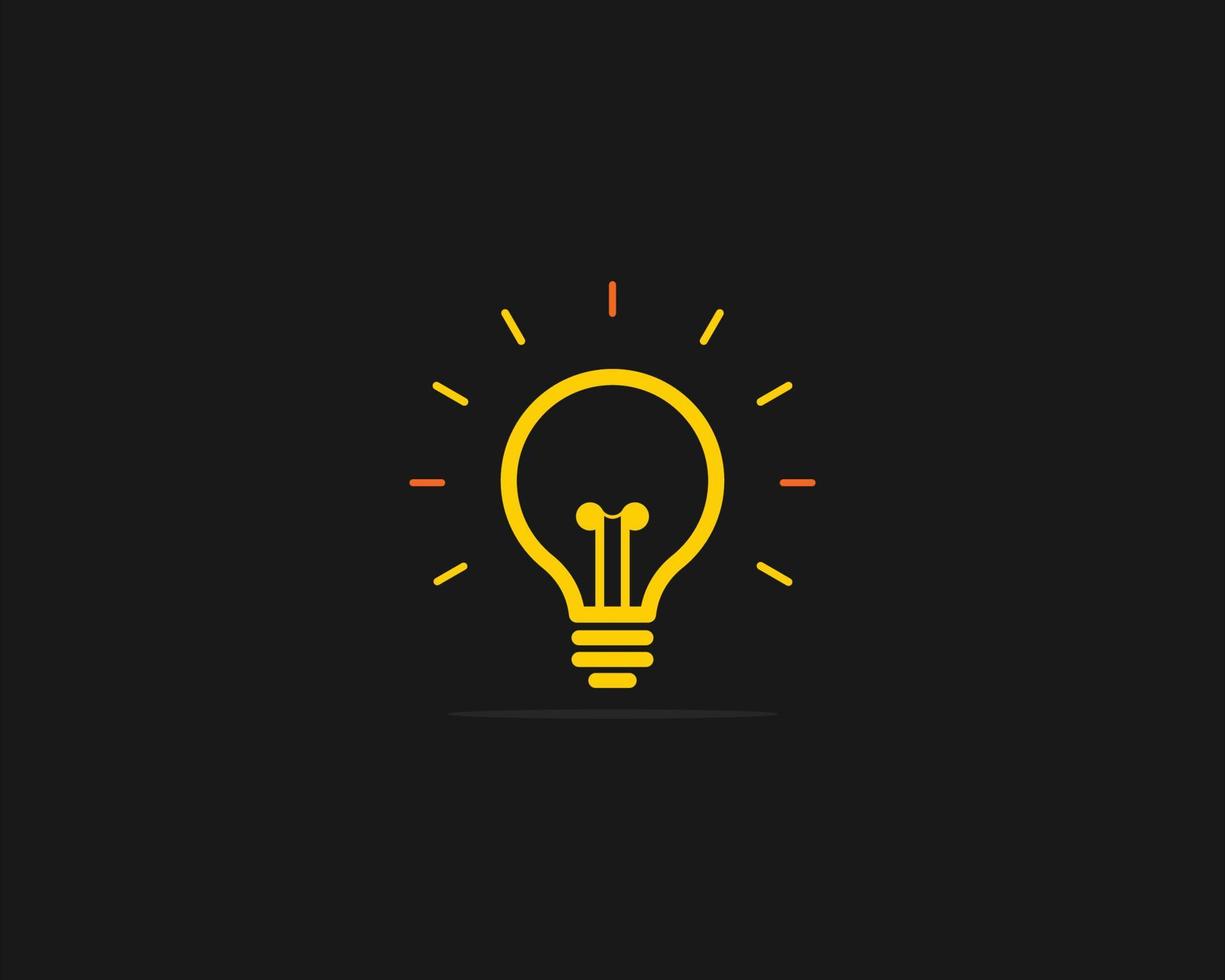 Light bulp icon vector illustration