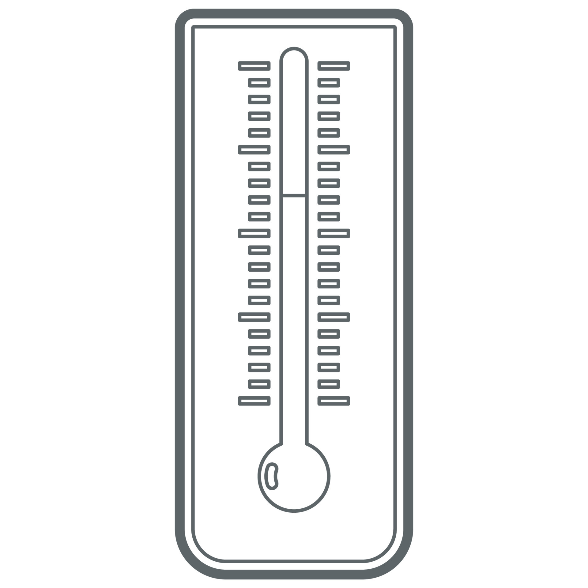 Thermometer Outline Design. 10638930 Vector Art at Vecteezy