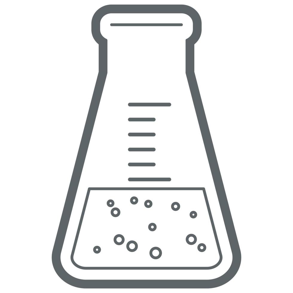 Science Laboratory Equipment. Flask. vector