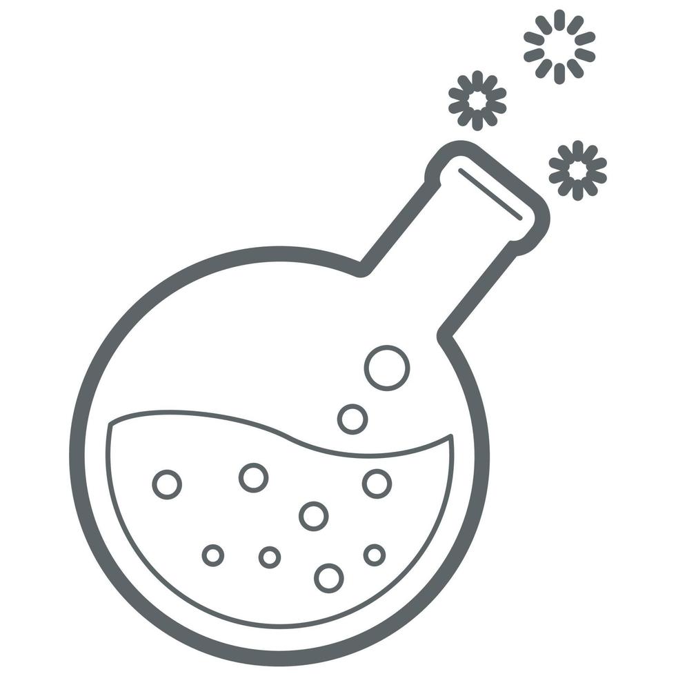 Science Laboratory Equipment. Flask. vector