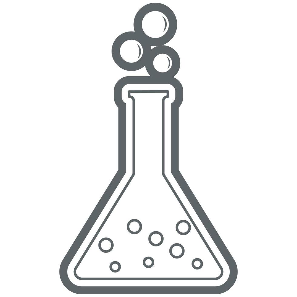 Science Laboratory Equipment. Flask. vector