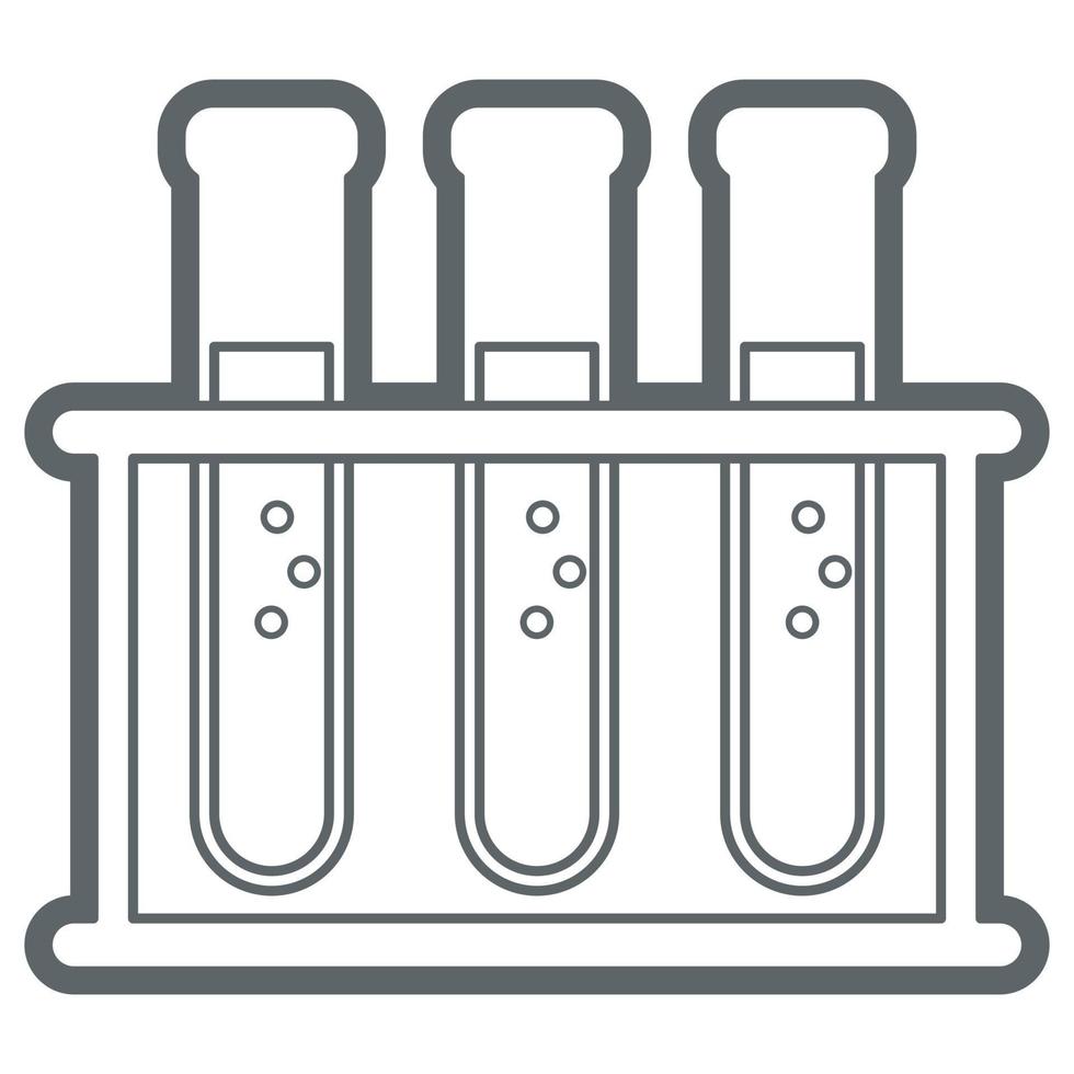 equipo de laboratorio de ciencias. tubo de muestra vector