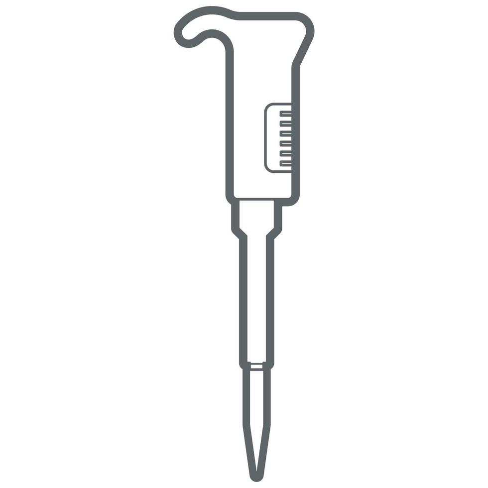 Science Laboratory Equipment. Pipet. vector