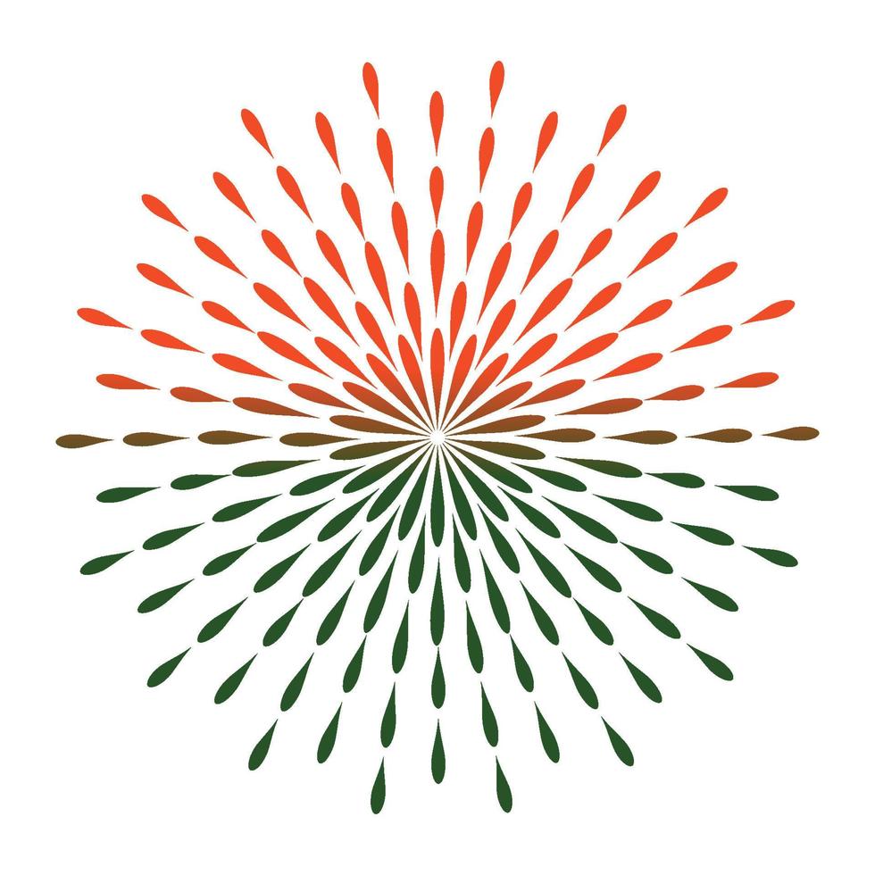 Indian Independence day mandala art vector