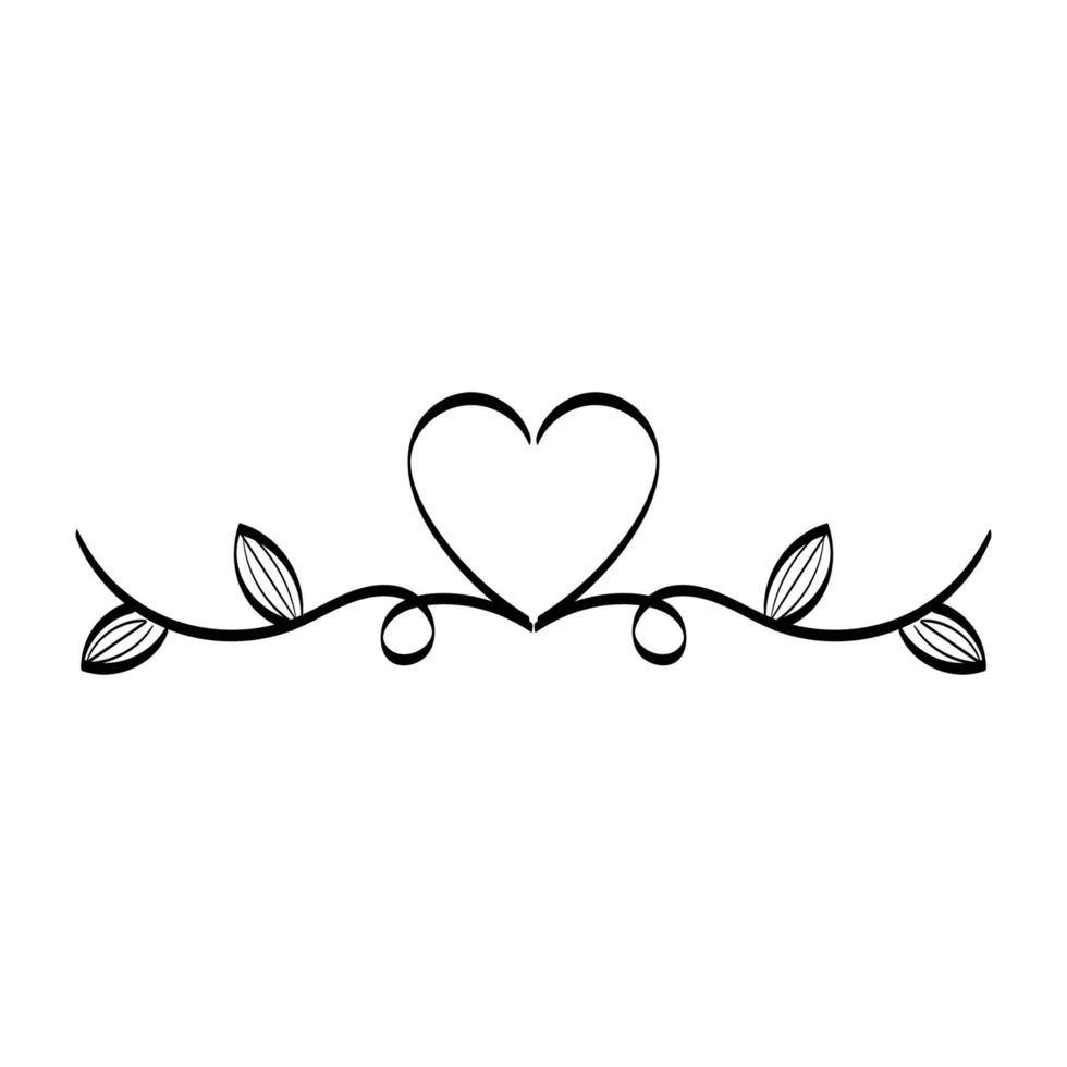 Wedding ornament design for print vector