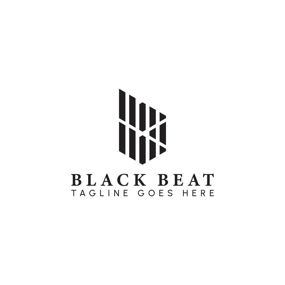 Logotipo abstracto de la letra inicial b o bb en color negro aislado en fondo blanco aplicado para el logotipo de la plataforma de noticias criptográficas también adecuado para las marcas o empresas que tienen el nombre inicial bb o b. vector