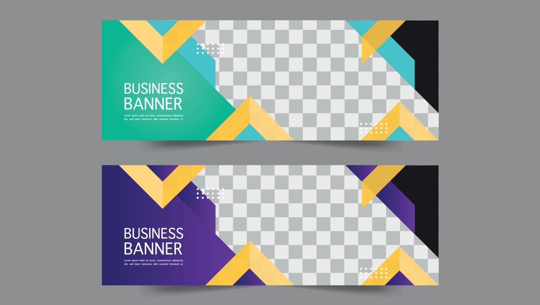 Corporate Banner Layout vector