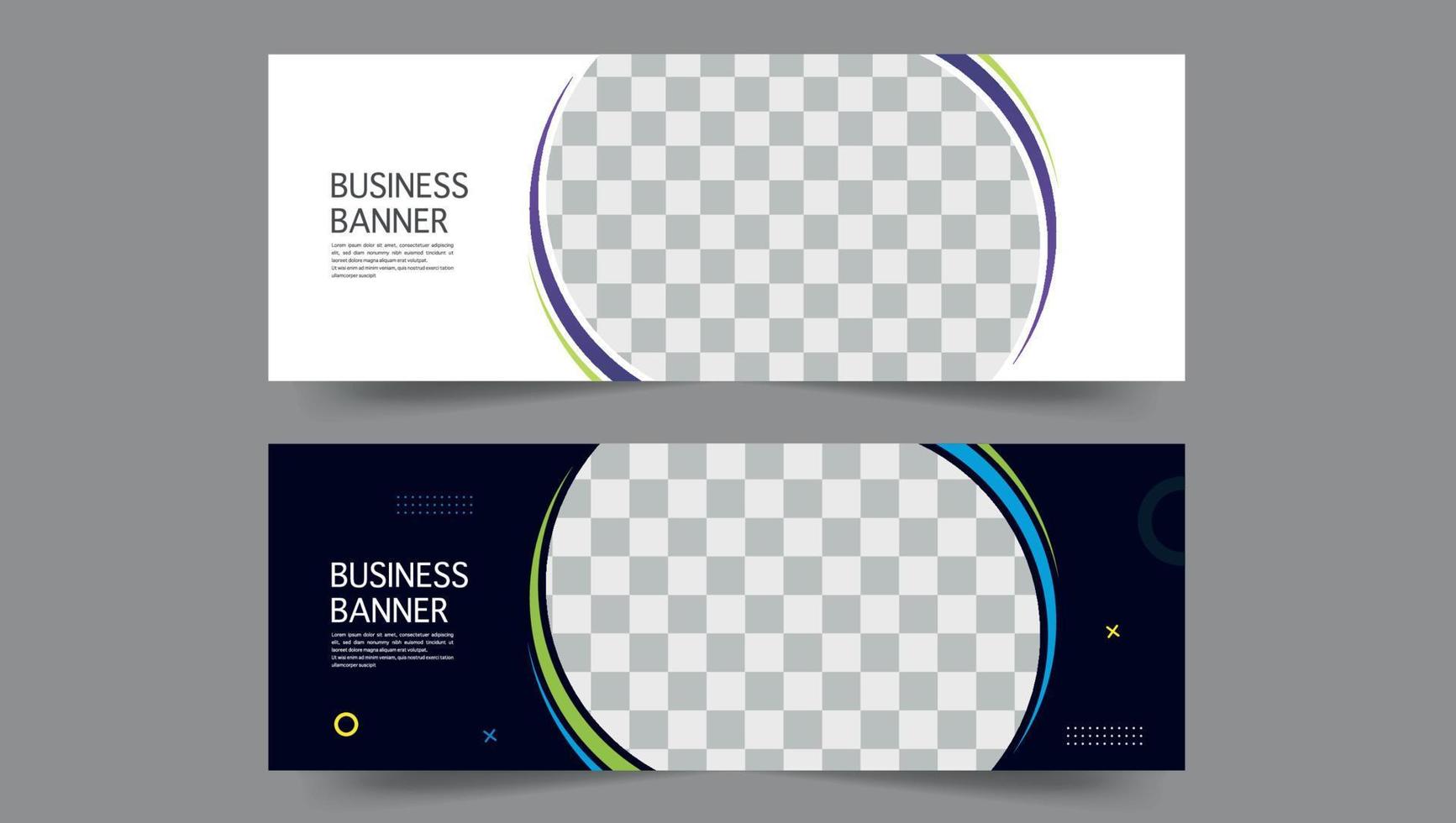 Corporate Banner Layout vector