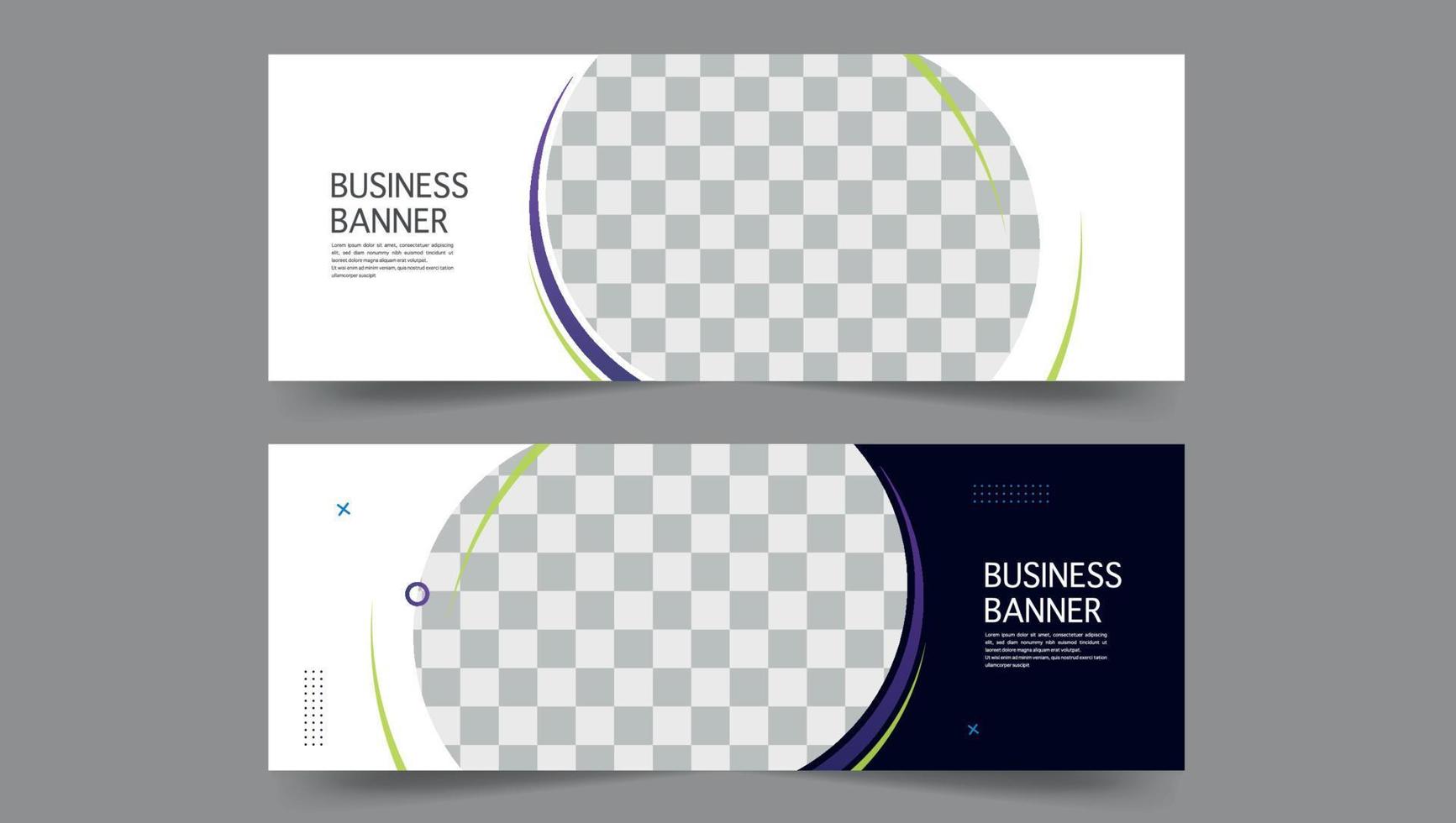 diseño de banner corporativo vector