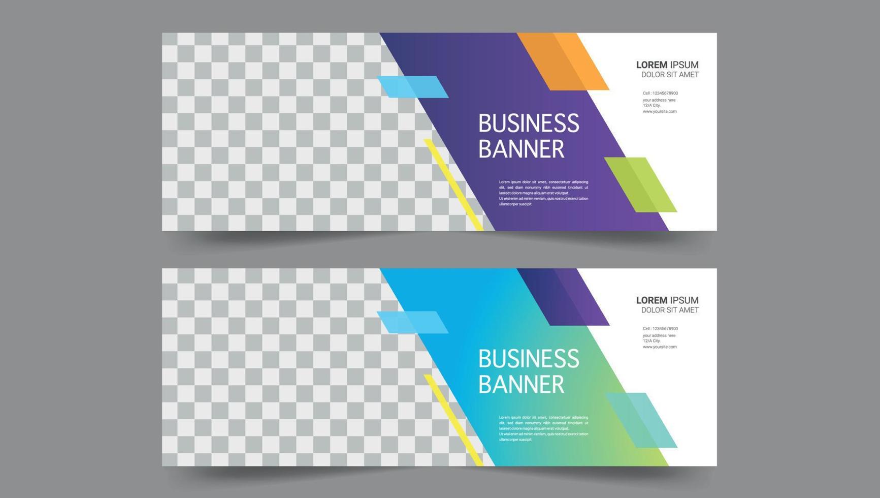 diseño de banner corporativo vector