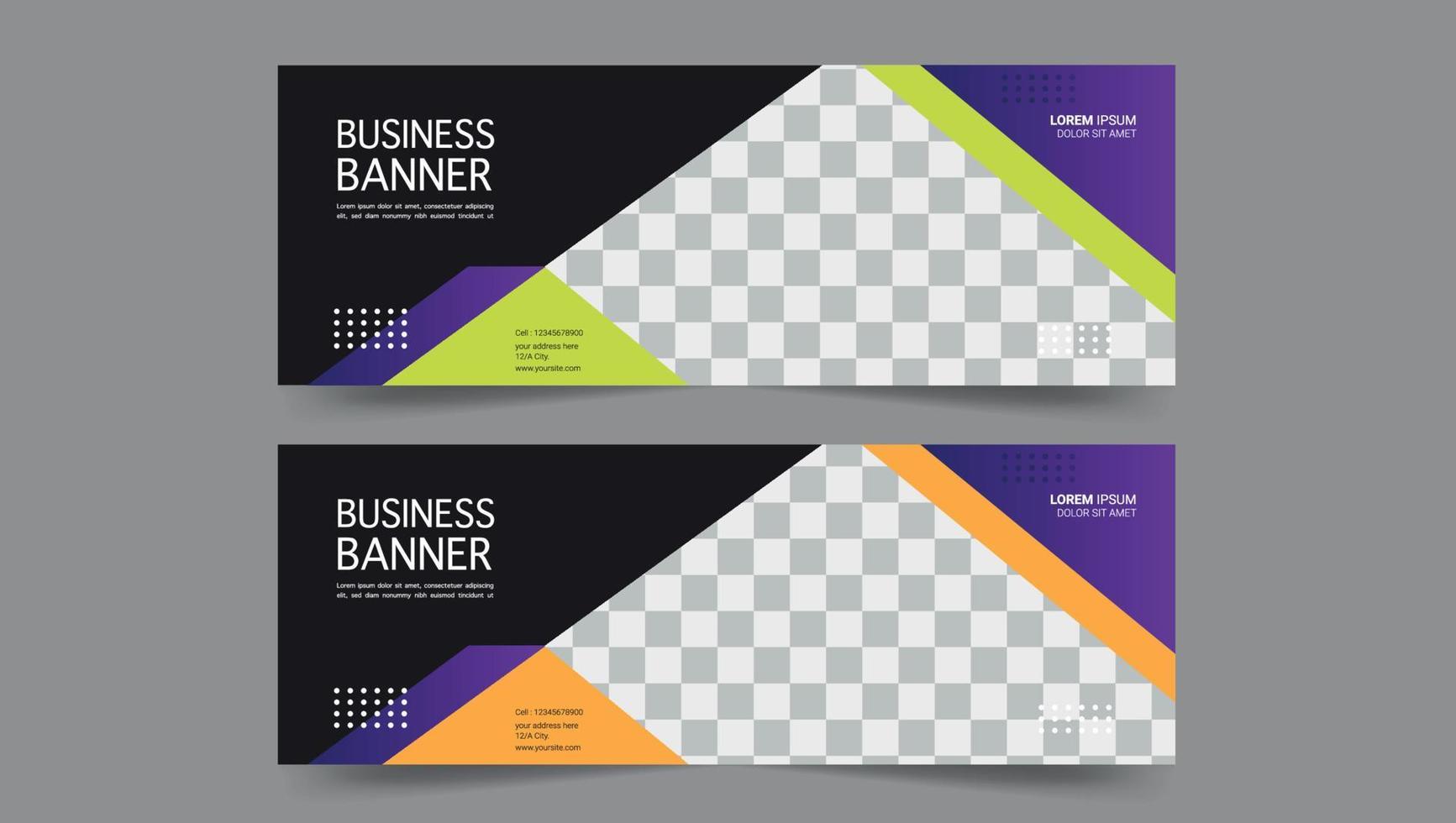 diseño de banner corporativo vector