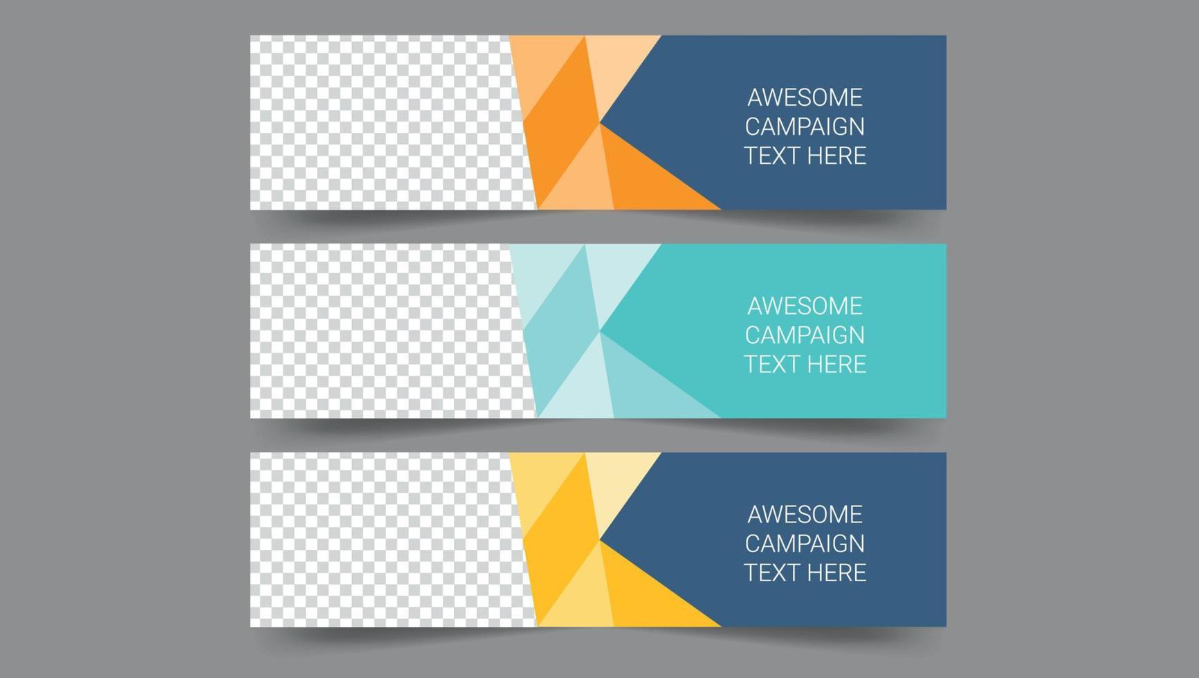 diseño de banner corporativo vector