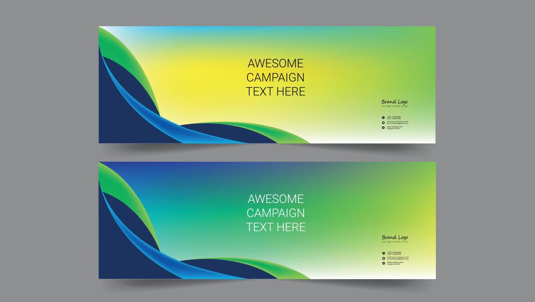 Corporate Banner Layout vector