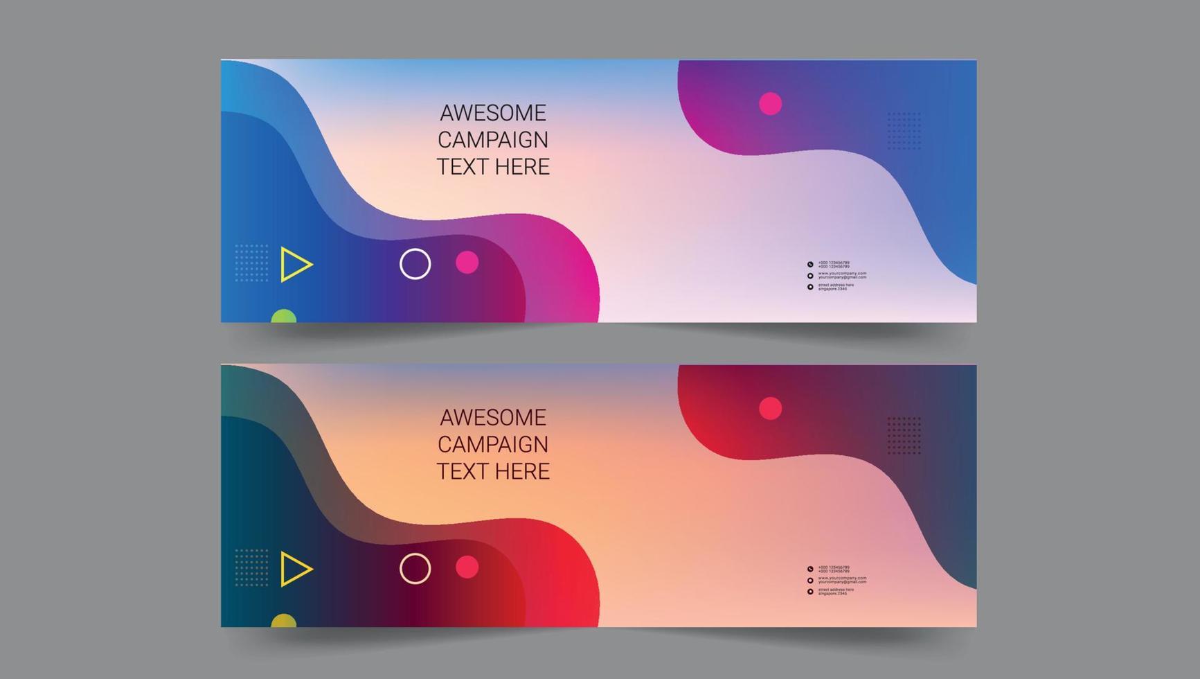 Corporate Banner Layout vector