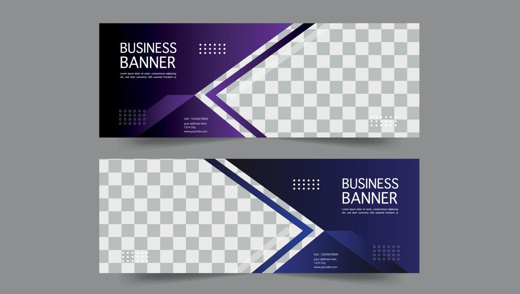 diseño de banner corporativo vector