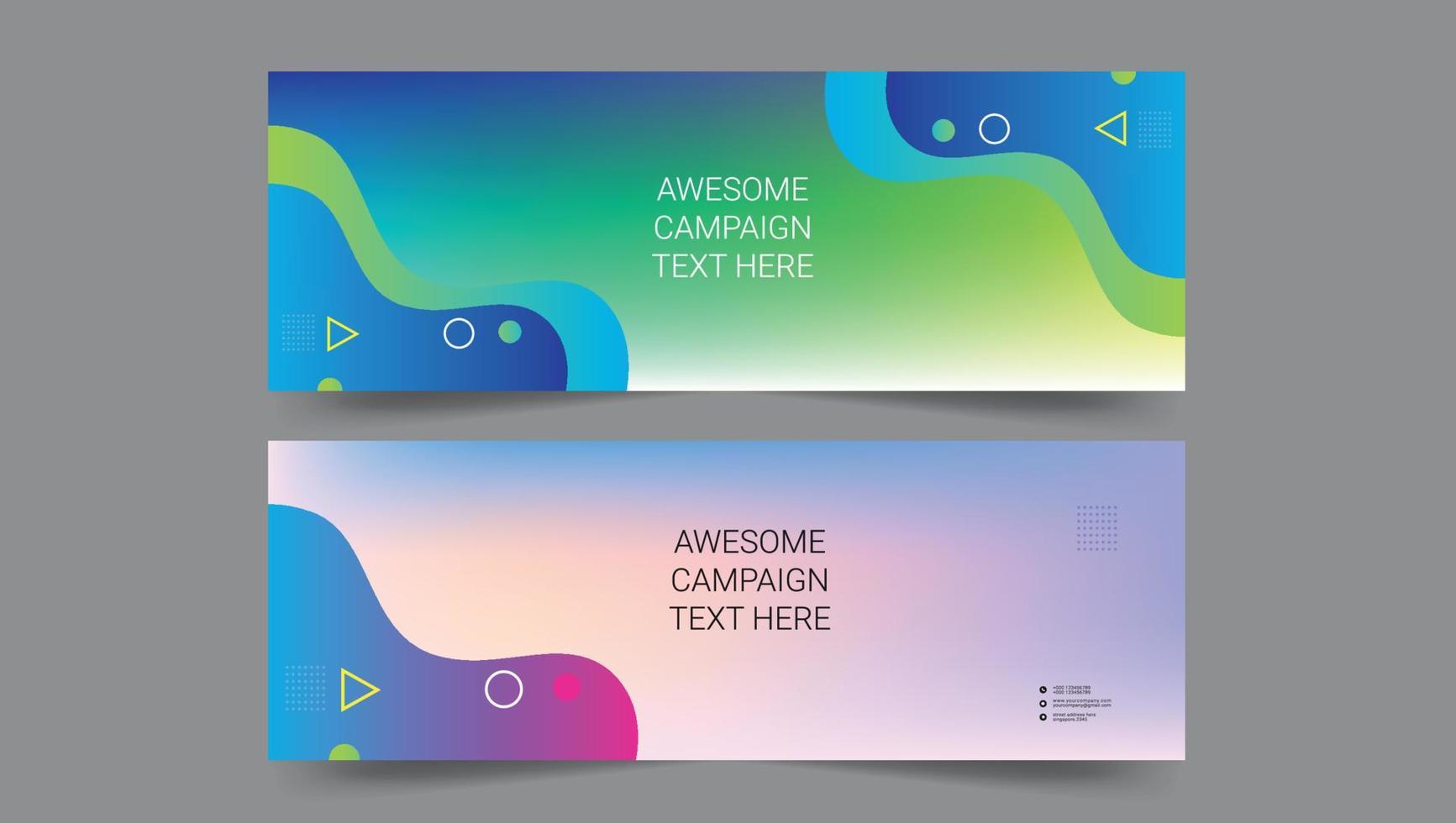 Corporate Banner Layout vector