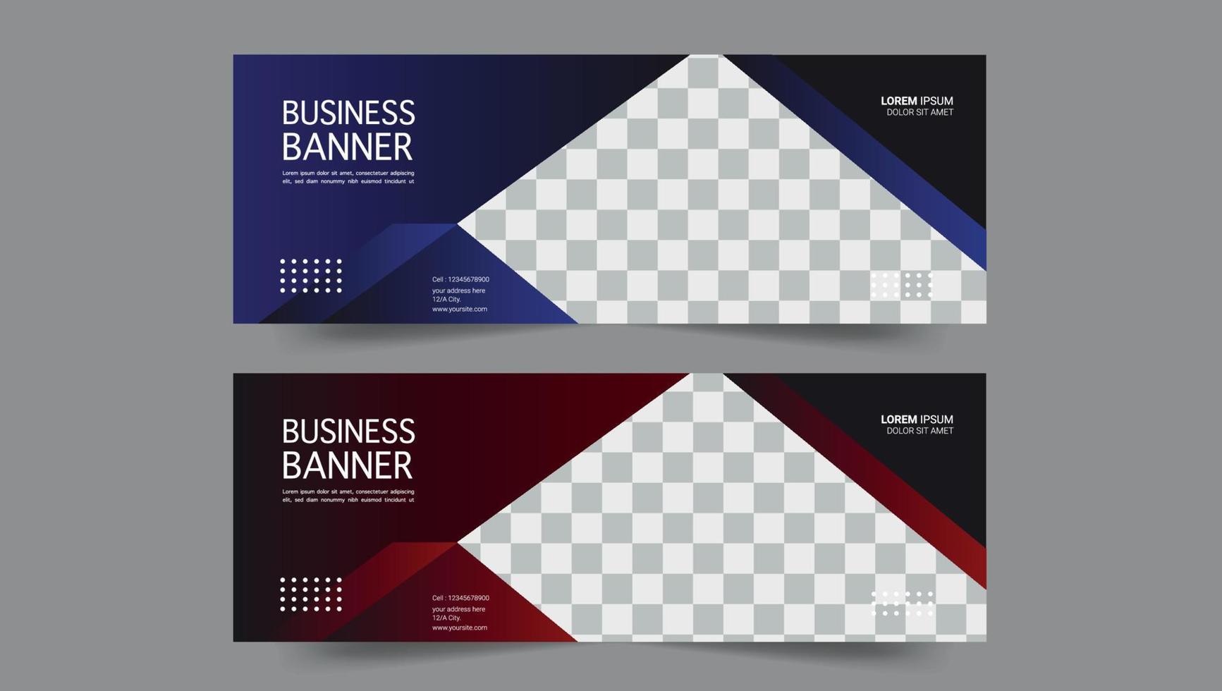 diseño de banner corporativo vector