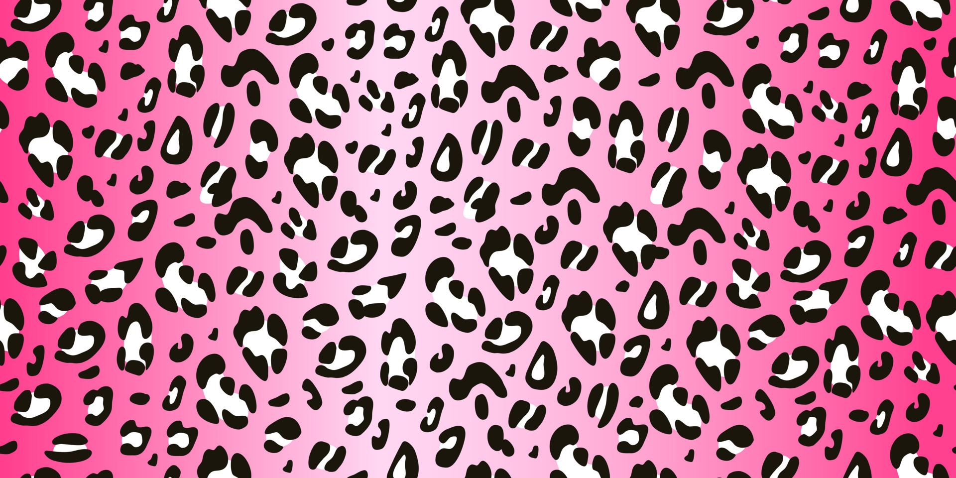 Leopard black and white pattern on pink background seamless pattern ...