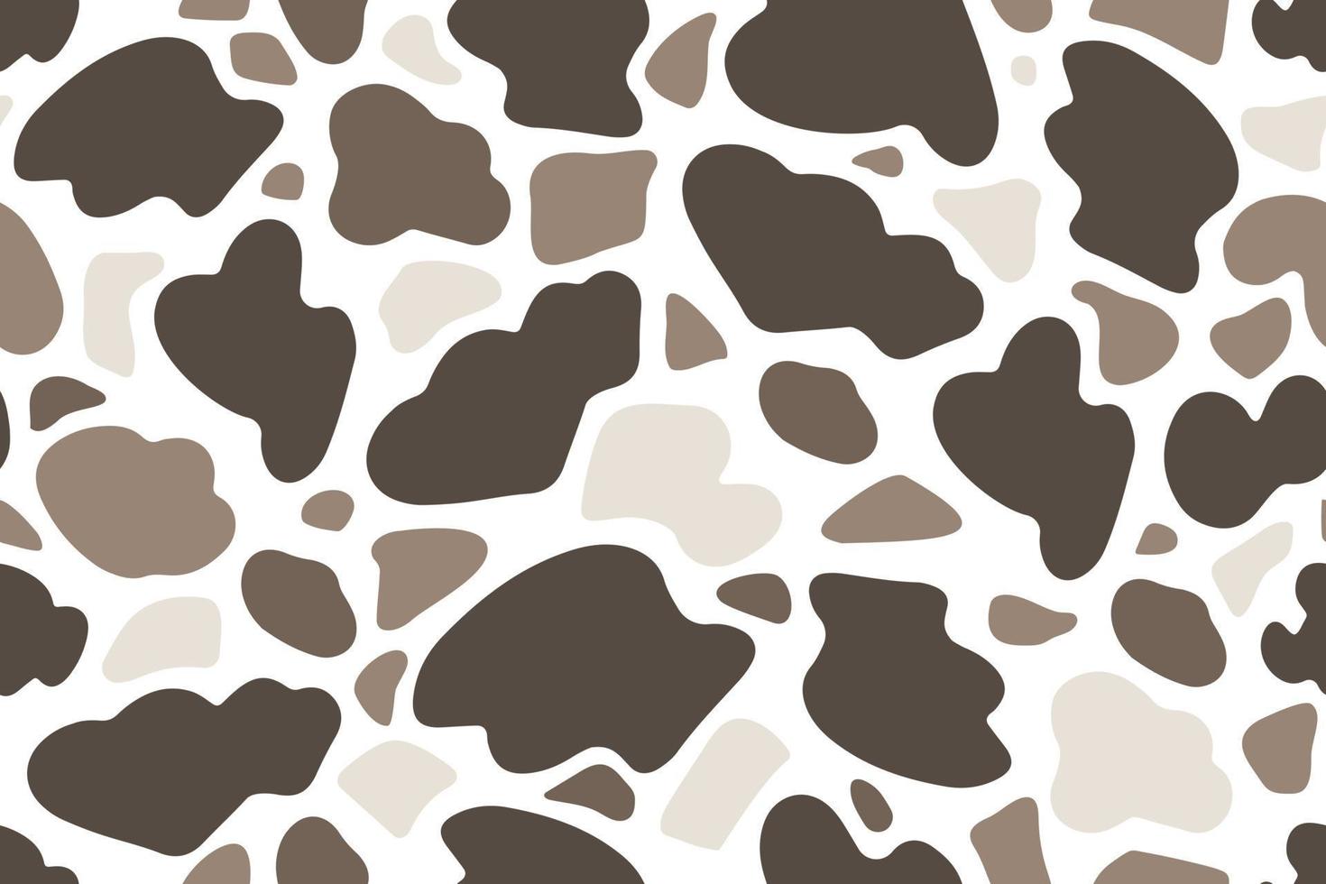 Abstract random shapes seamless pattern.  Cow skin zebra giraffe. Rock camouflage. Stained glass. Vector. vector