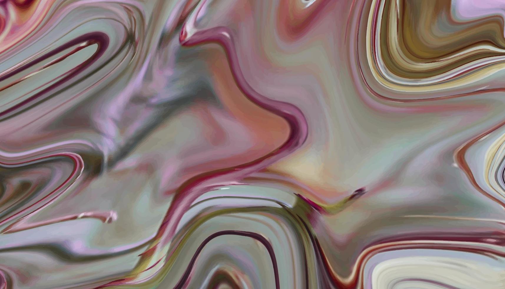 Modern and trendy abstract colorful liquid marble paint background vector