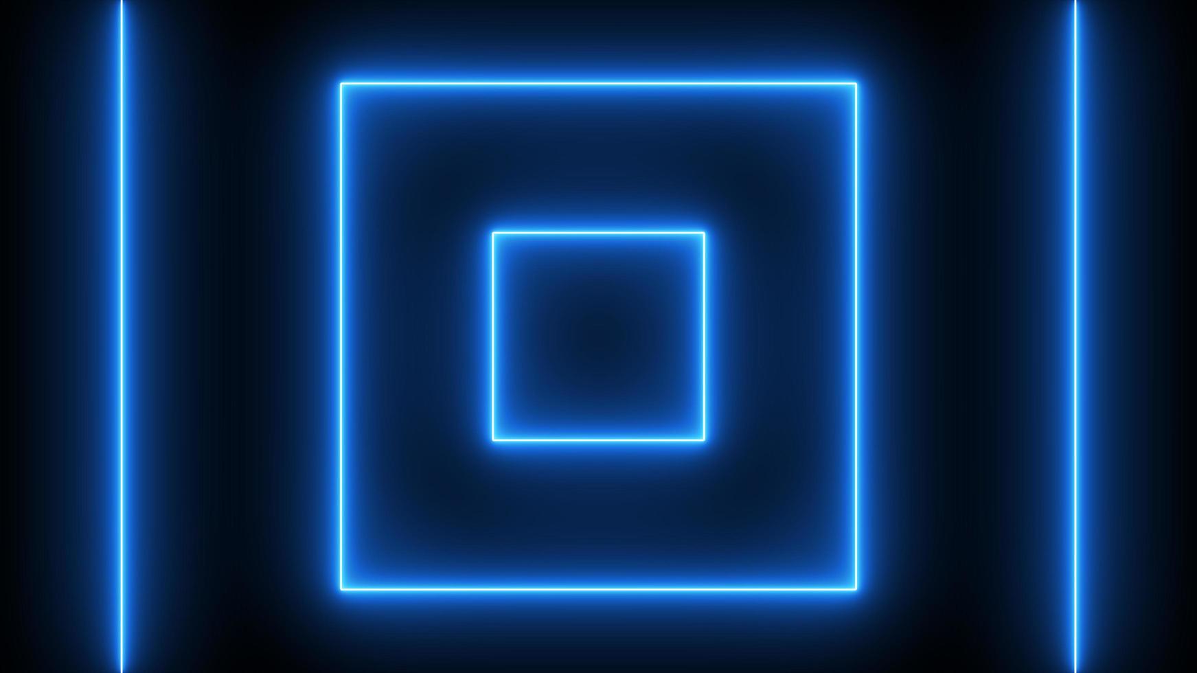 neon rectangle frame, abstract graphic futuristic glow illumination effect, electric fluorescent element modern light technology animation colorful blue purple disco party shiny footage photo