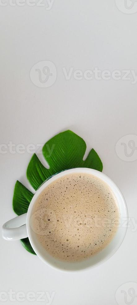 white cup of tasty and aromatic Brazilian breakfast photo