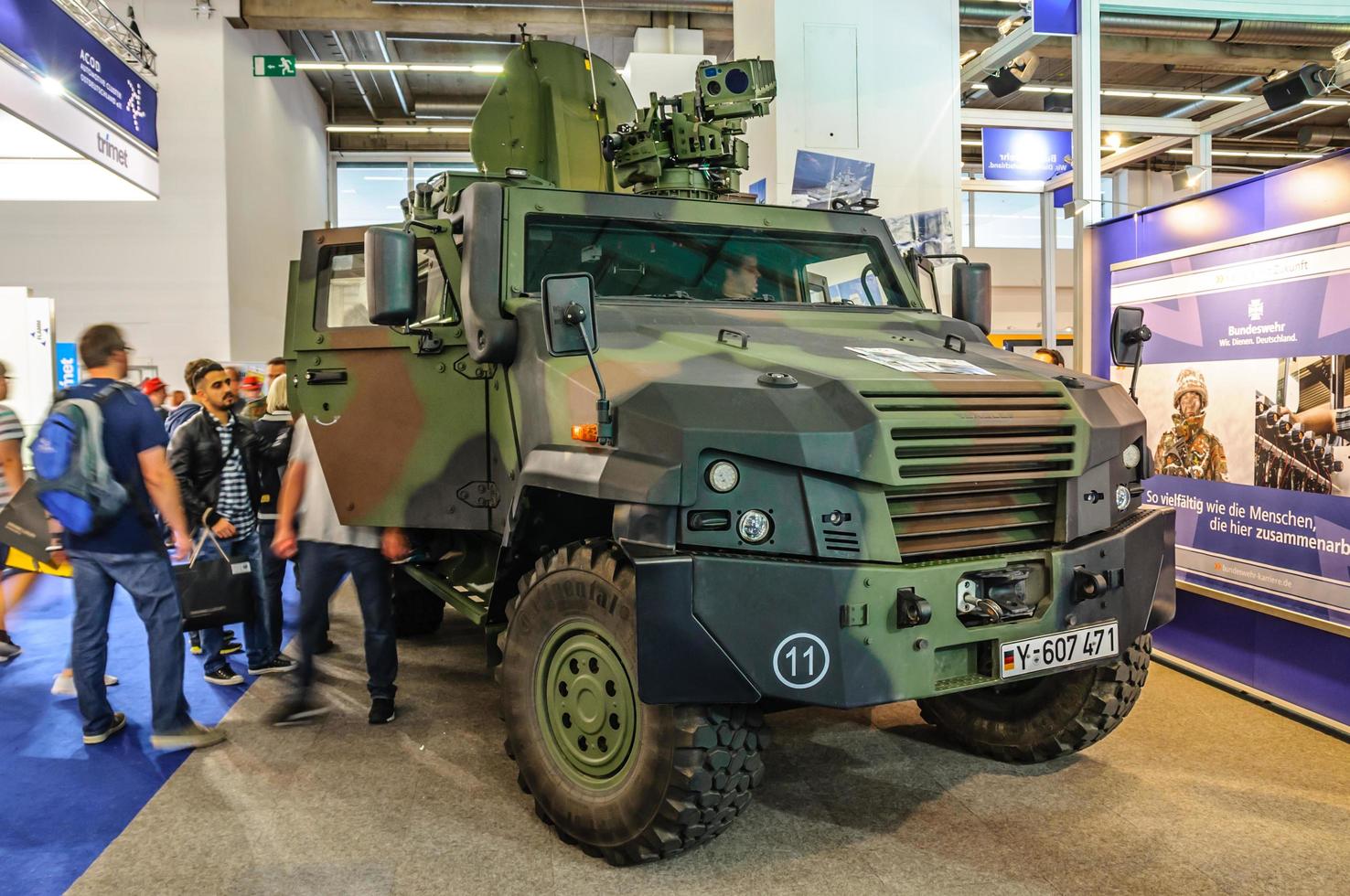 FRANKFURT - SEPT 2015 Mowag Eagle V Bundeswehr military car pre photo