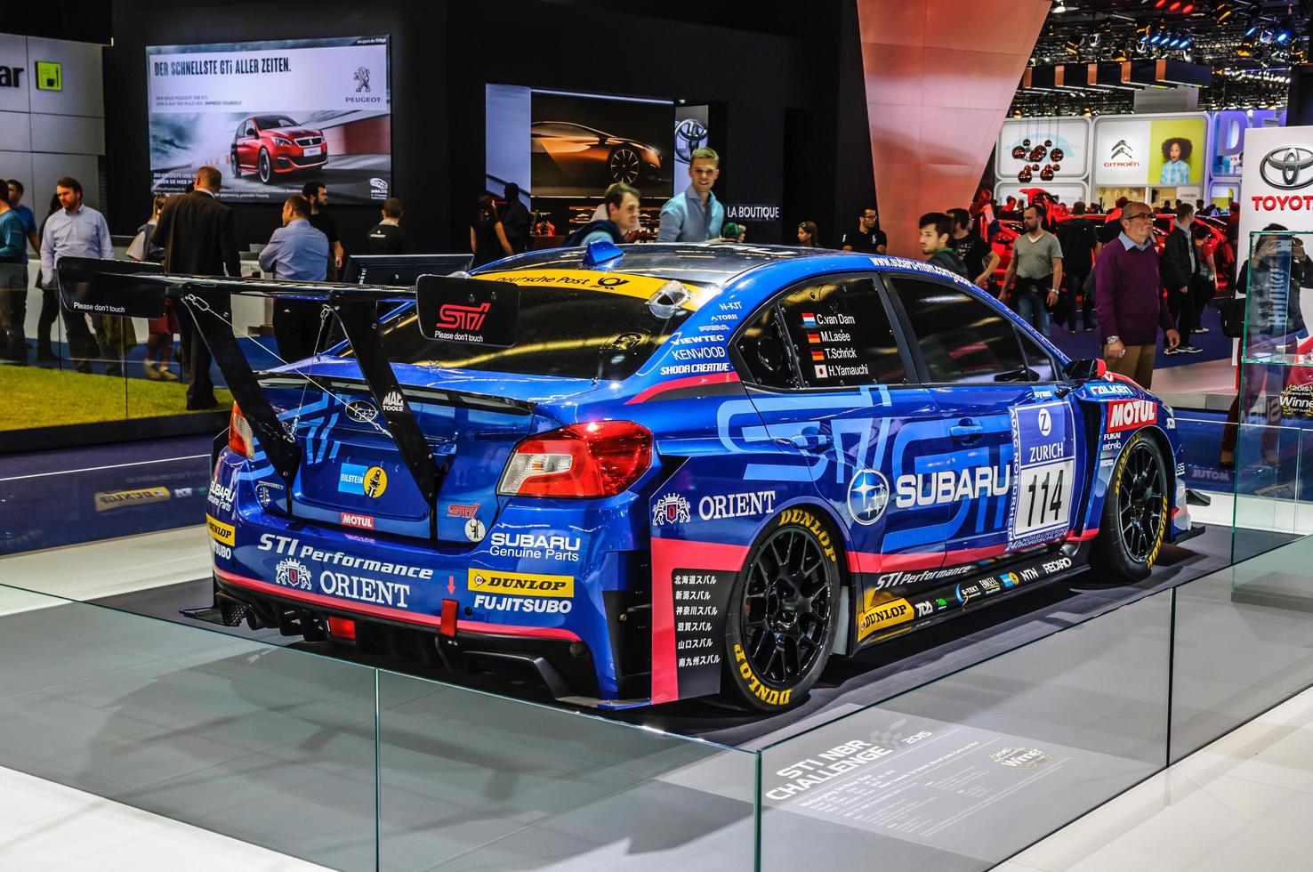 FRANKFURT - SEPT 2015 Subaru STI NBR Challenge presented at IAA photo